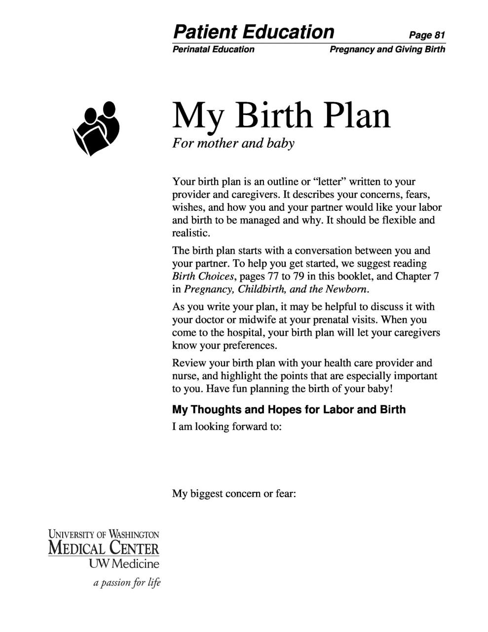 Modèle de plan de naissance gratuit 36