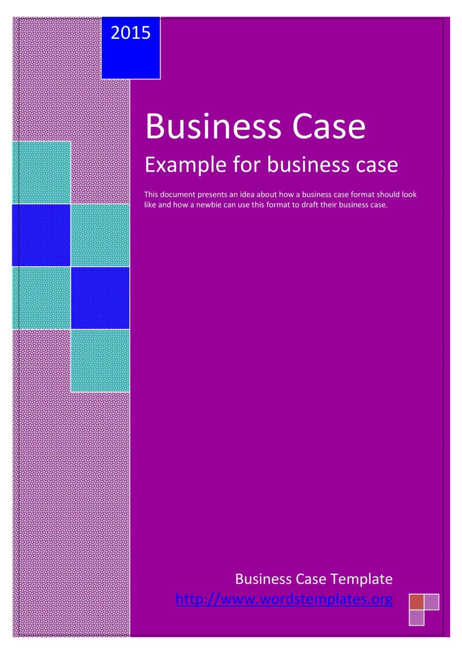 Modèle de business case gratuit 28