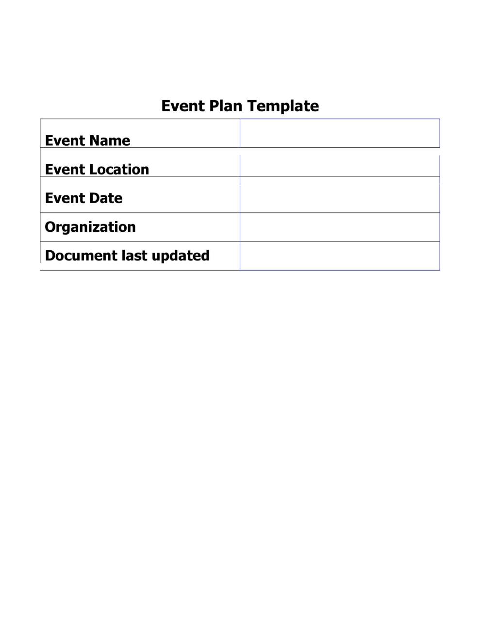 Modèle de planification d'événements gratuit 28