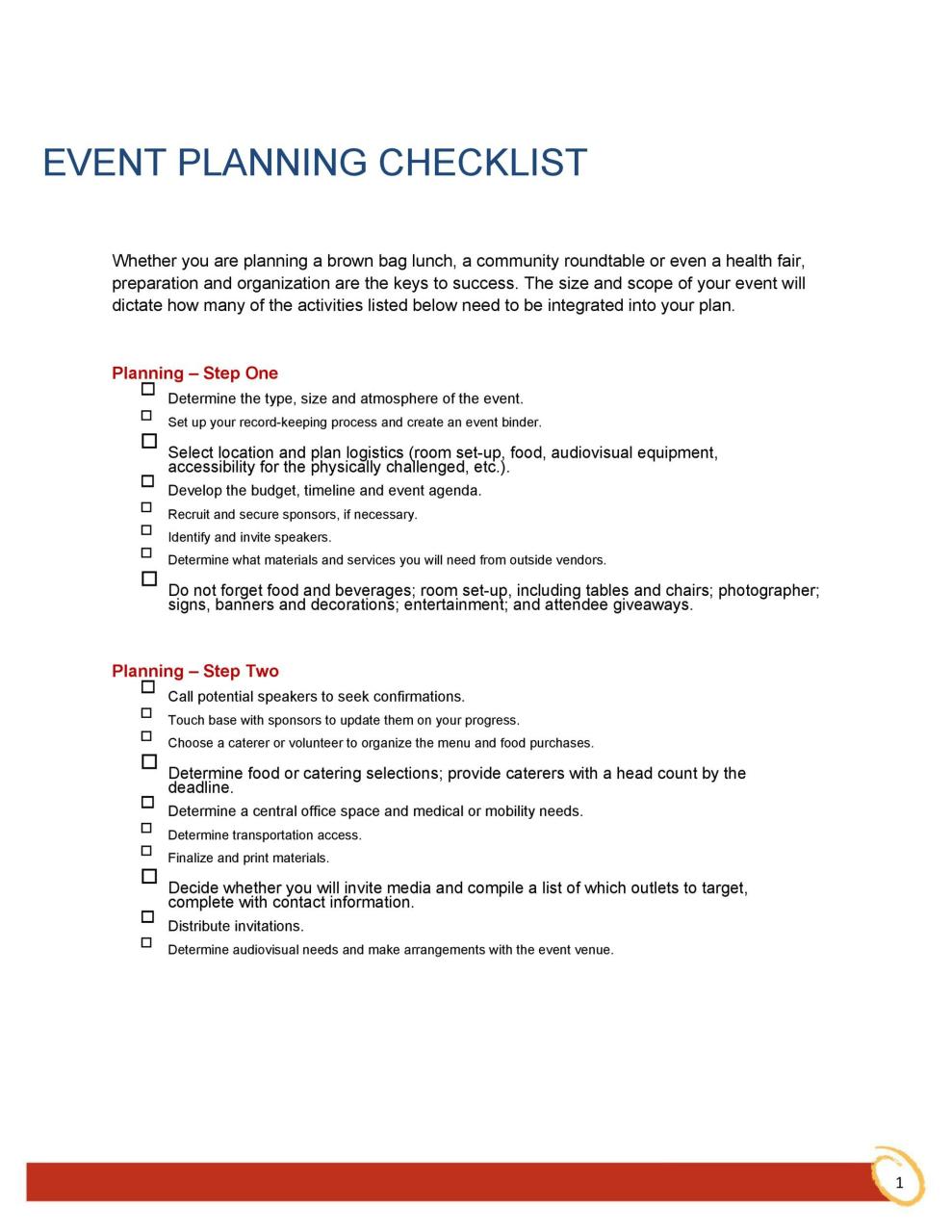 Modèle de planification d'événements gratuit 41