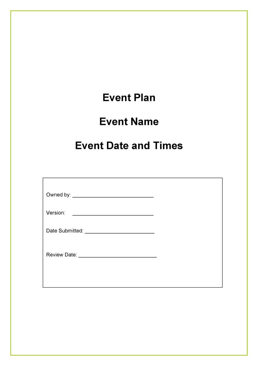 Modèle de planification d'événements gratuit 49