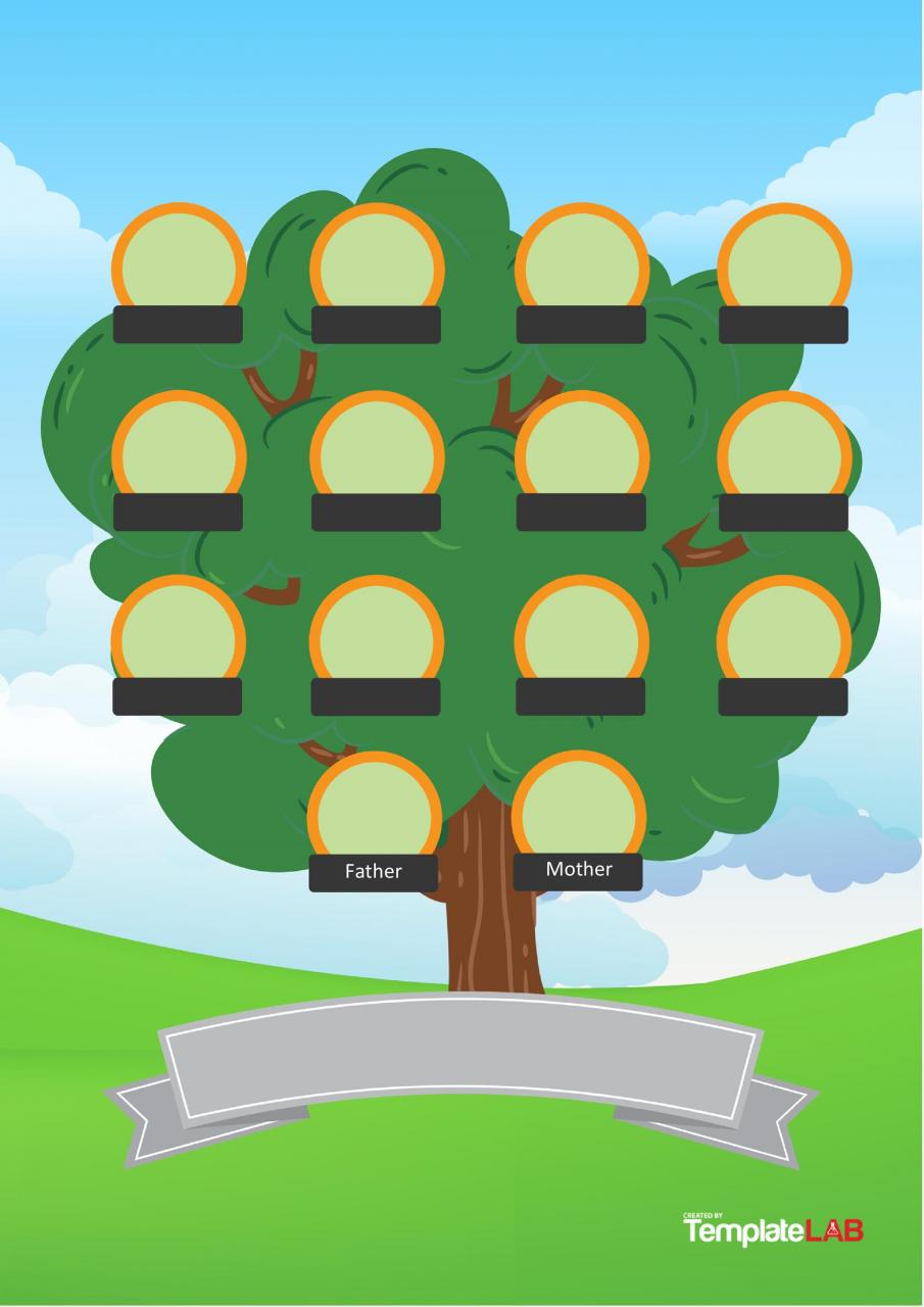 Modèle d'arbre généalogique gratuit 10