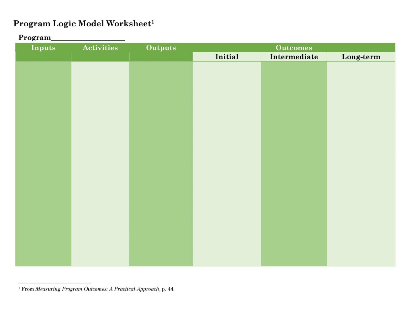 Modèle de modèle logique gratuit 09