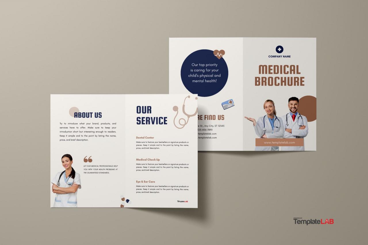 Modèle de brochure médicale gratuite