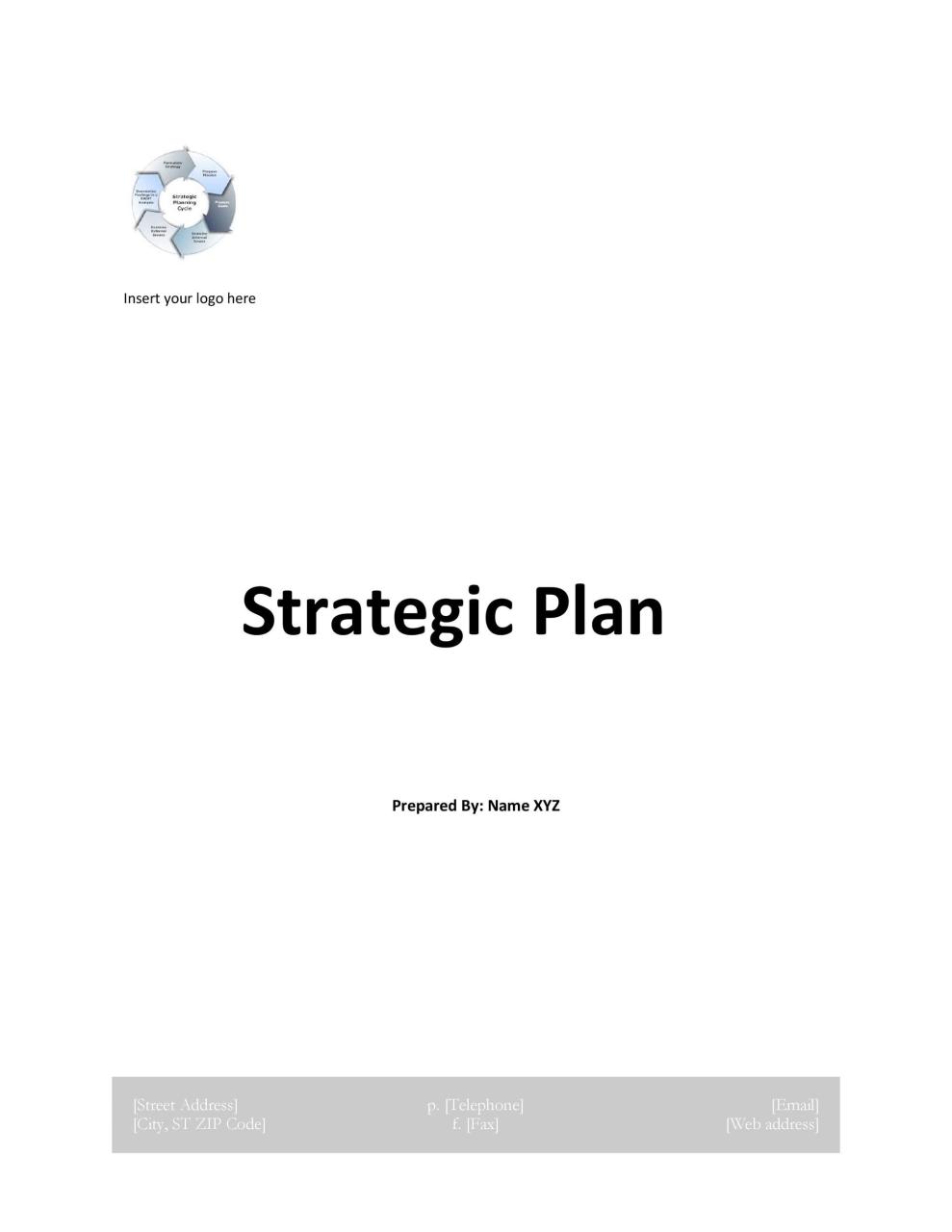 Modèle de plan stratégique gratuit 03