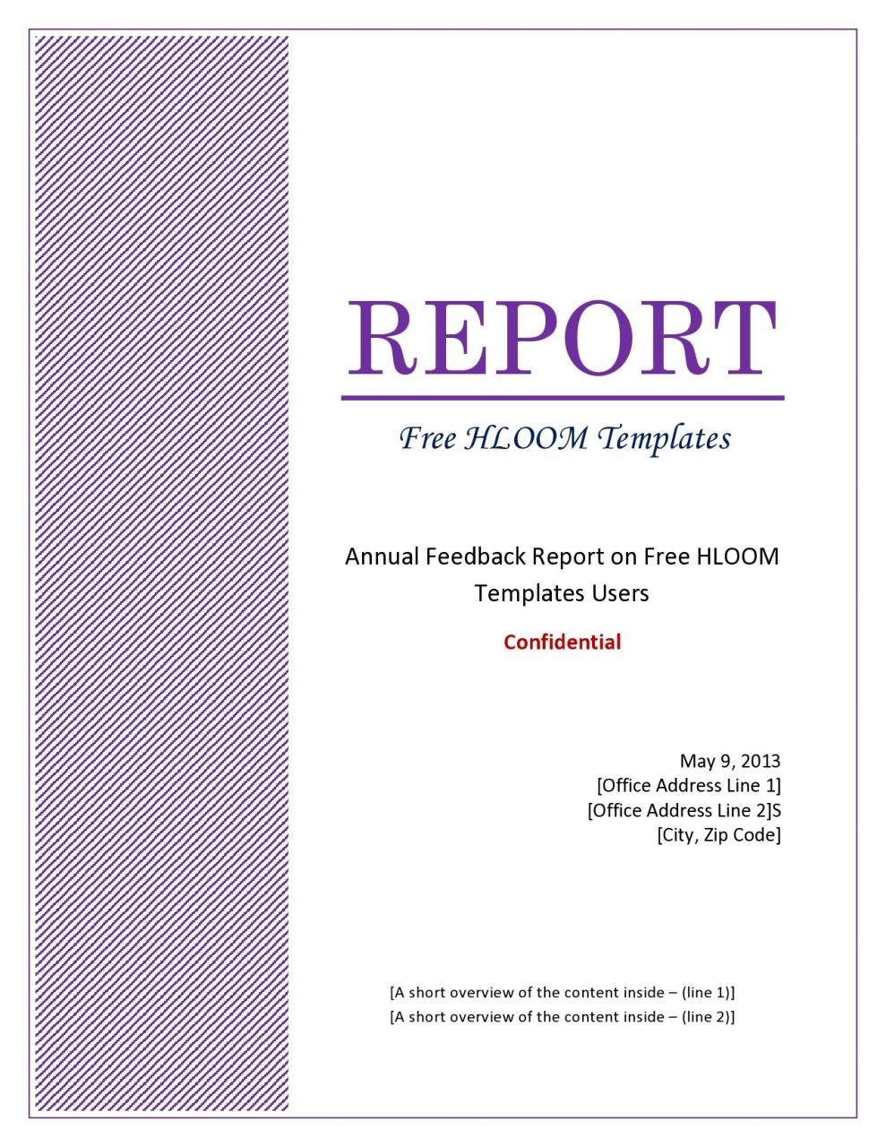 Modèle de rapport annuel gratuit 18