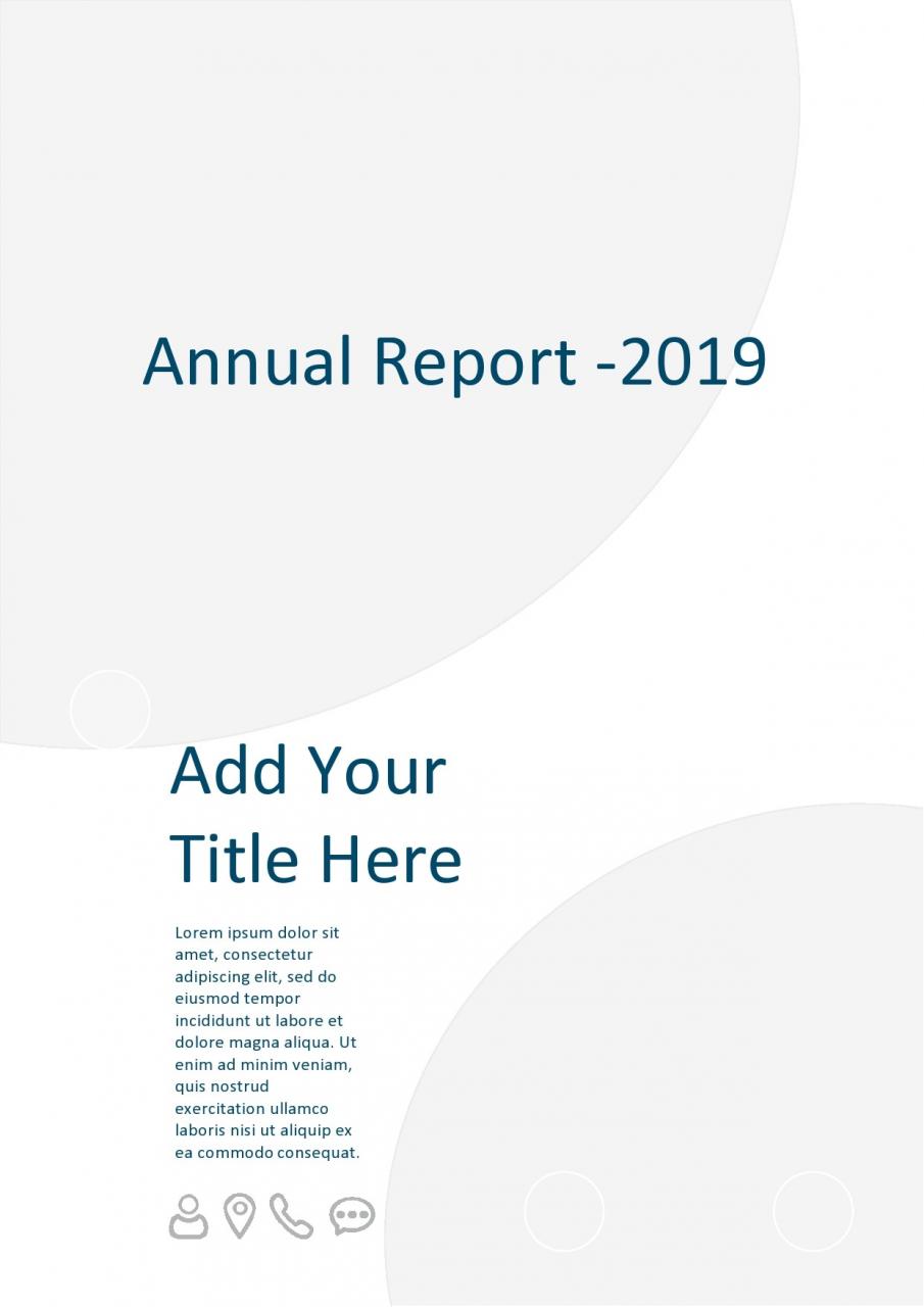 Modèle gratuit de 23e rapport annuel