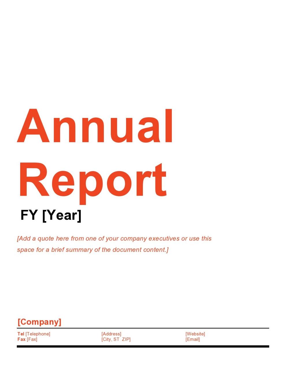 Modèle de rapport annuel gratuit 33