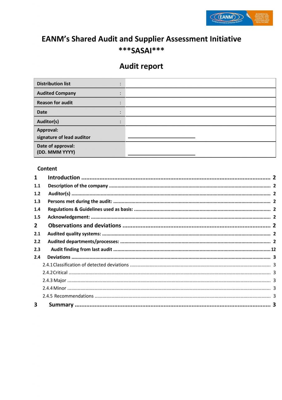 Modèle de rapport d'audit gratuit 04