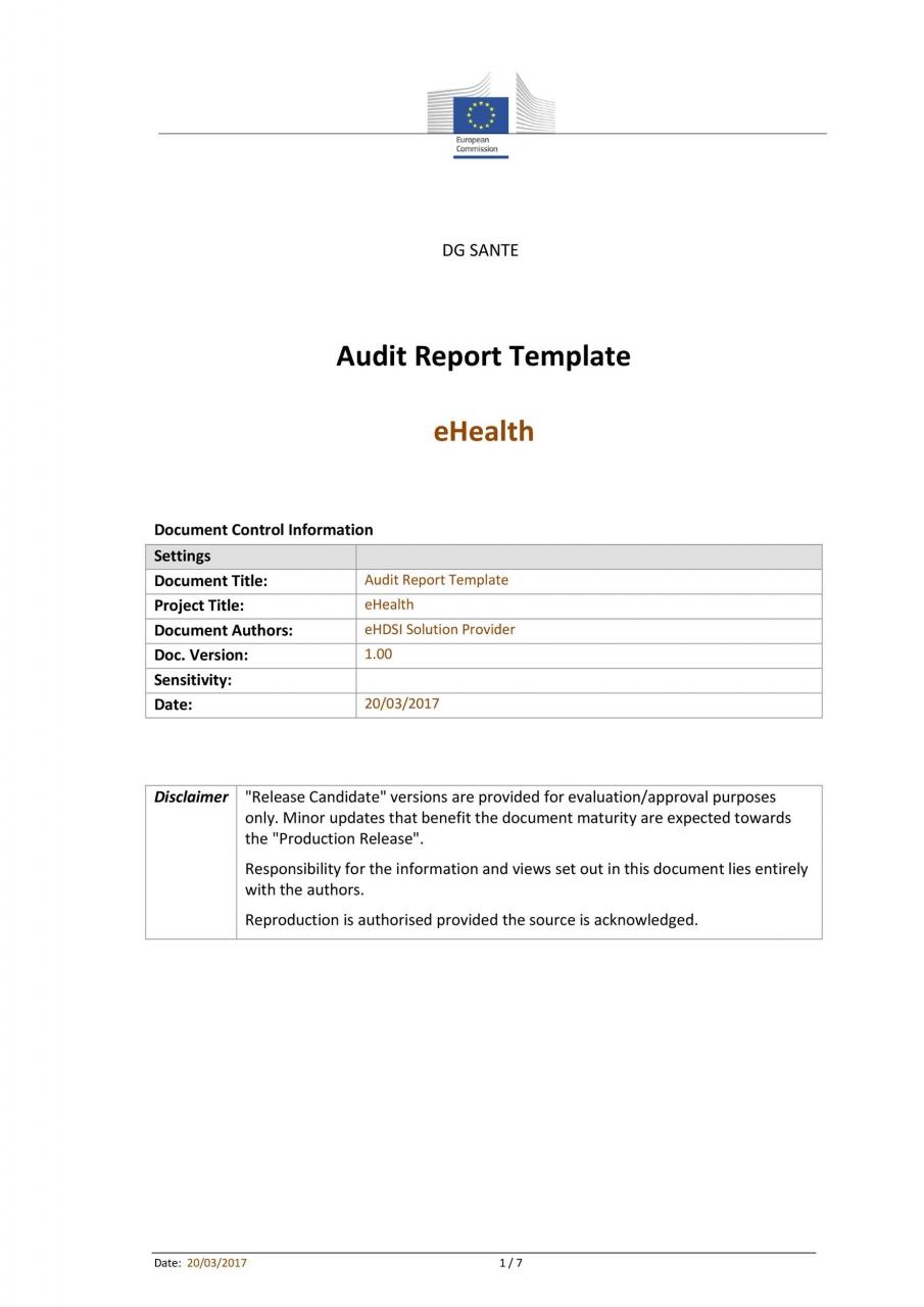 Modèle de rapport d'audit gratuit 22