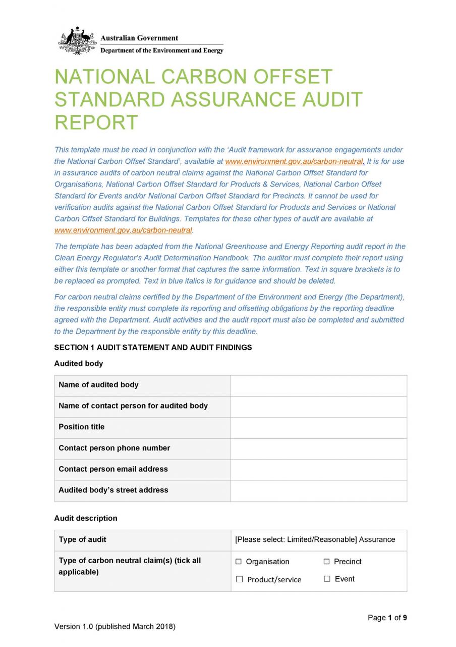 Modèle de rapport d'audit gratuit 29