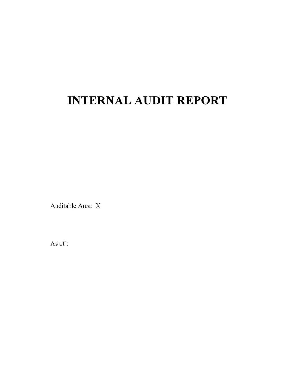 Modèle de rapport d'audit gratuit 33