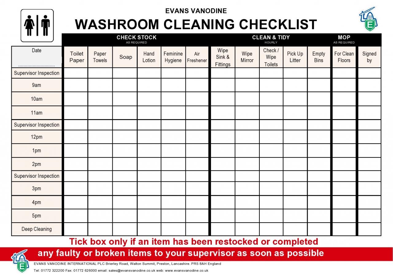 Liste de contrôle gratuite pour le nettoyage de la salle de bain 44