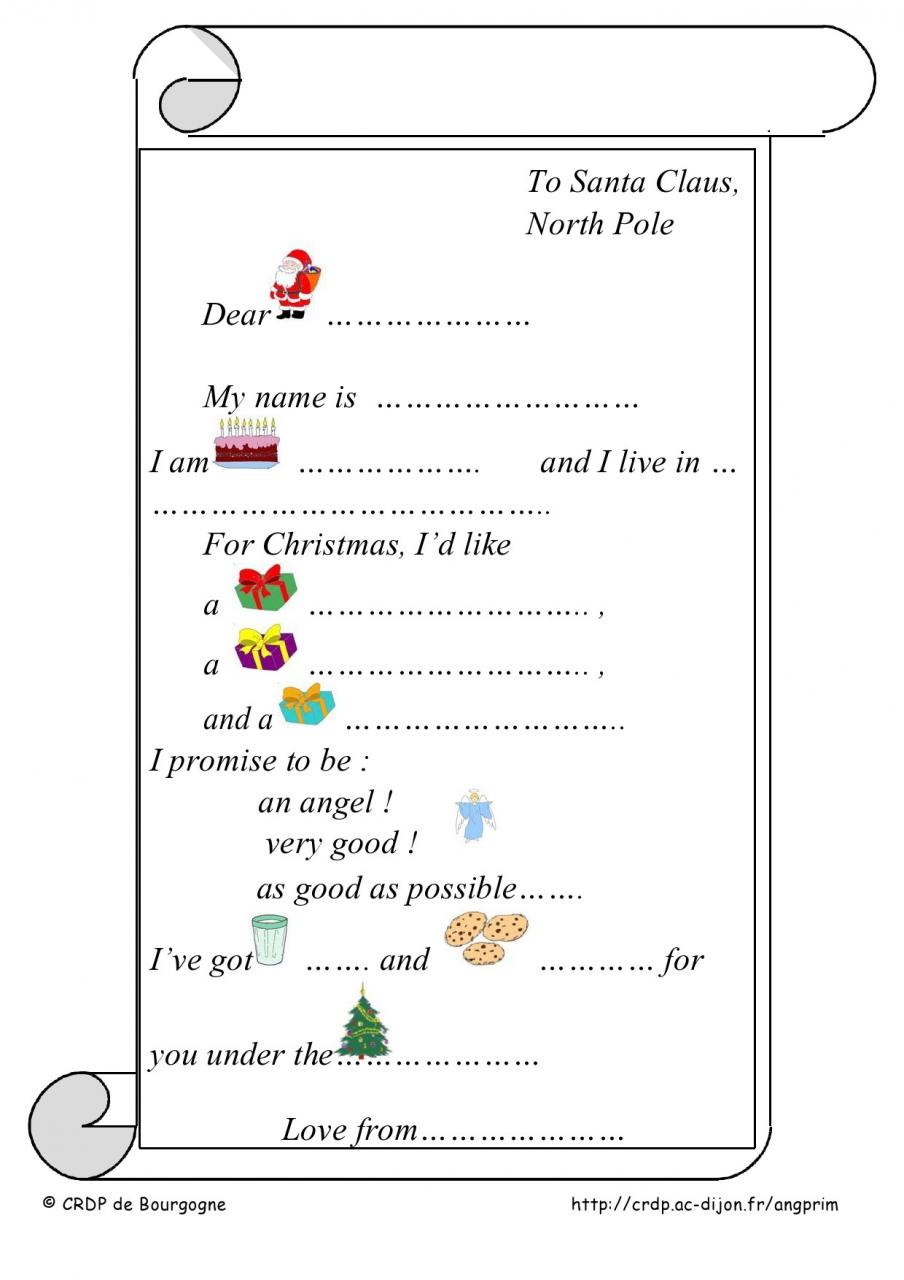 Modèle de lettre de Noël gratuit 18