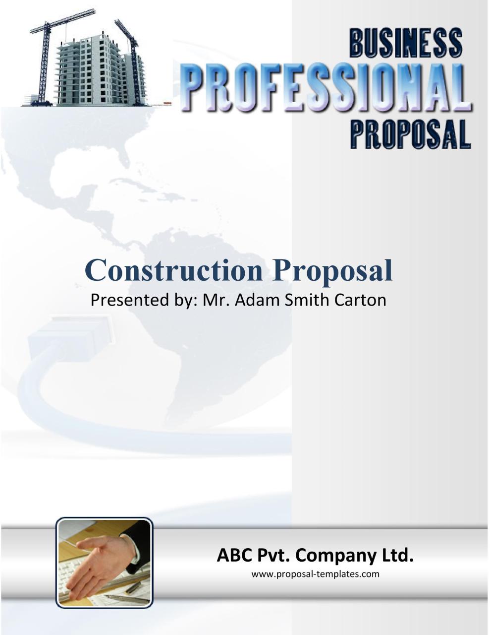 Modèle de proposition de construction gratuit 09