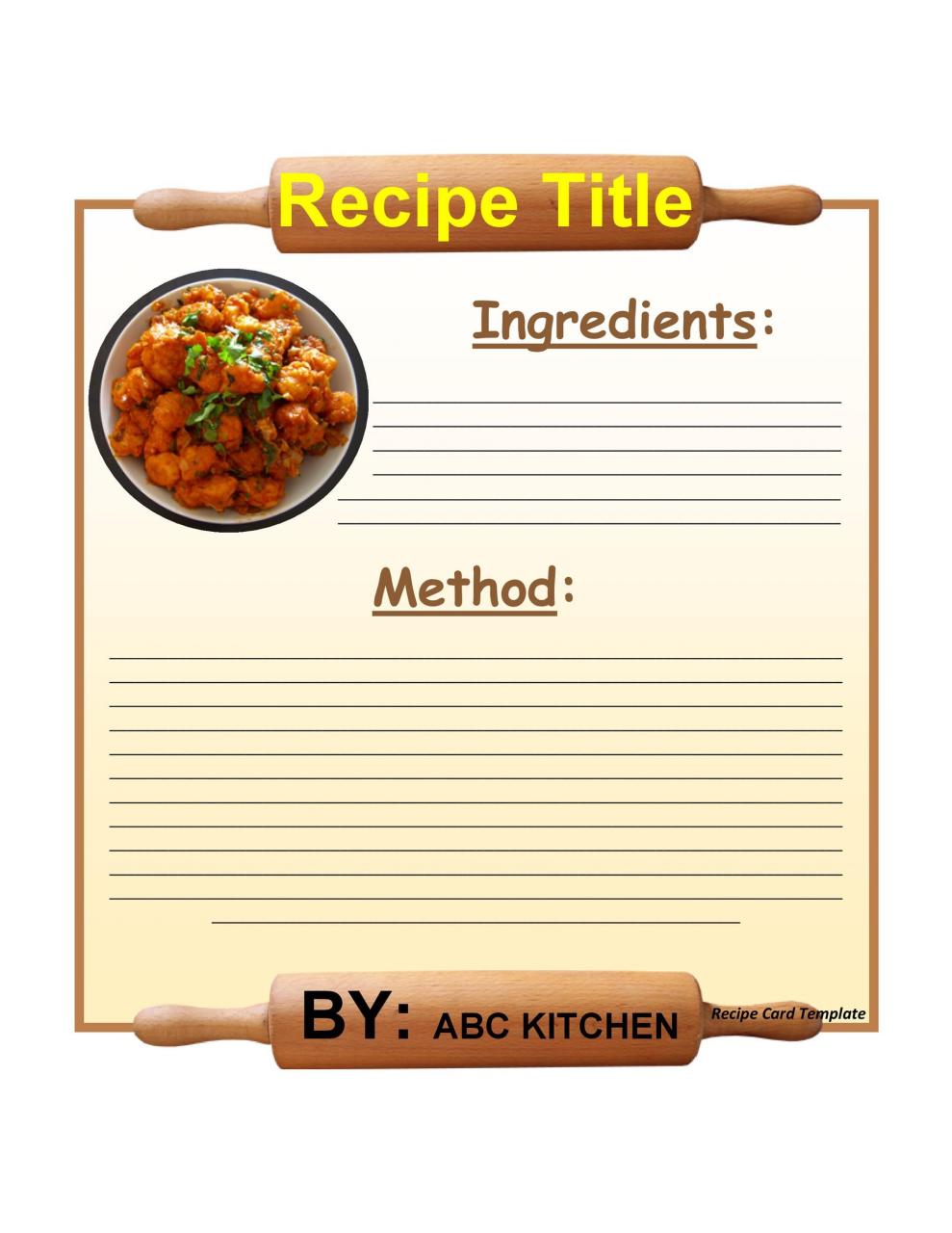 Modèle de livre de recettes gratuit 14