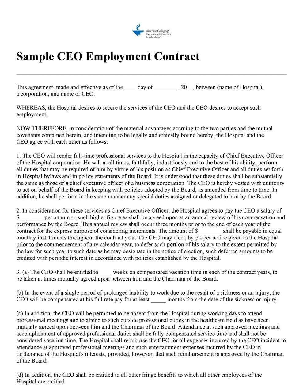 contrat de travail gratuit 10