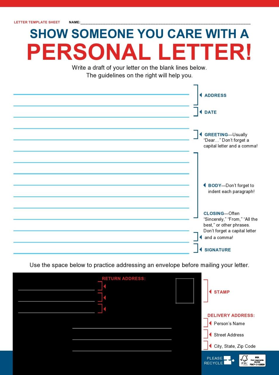 format de lettre personnelle gratuite 16