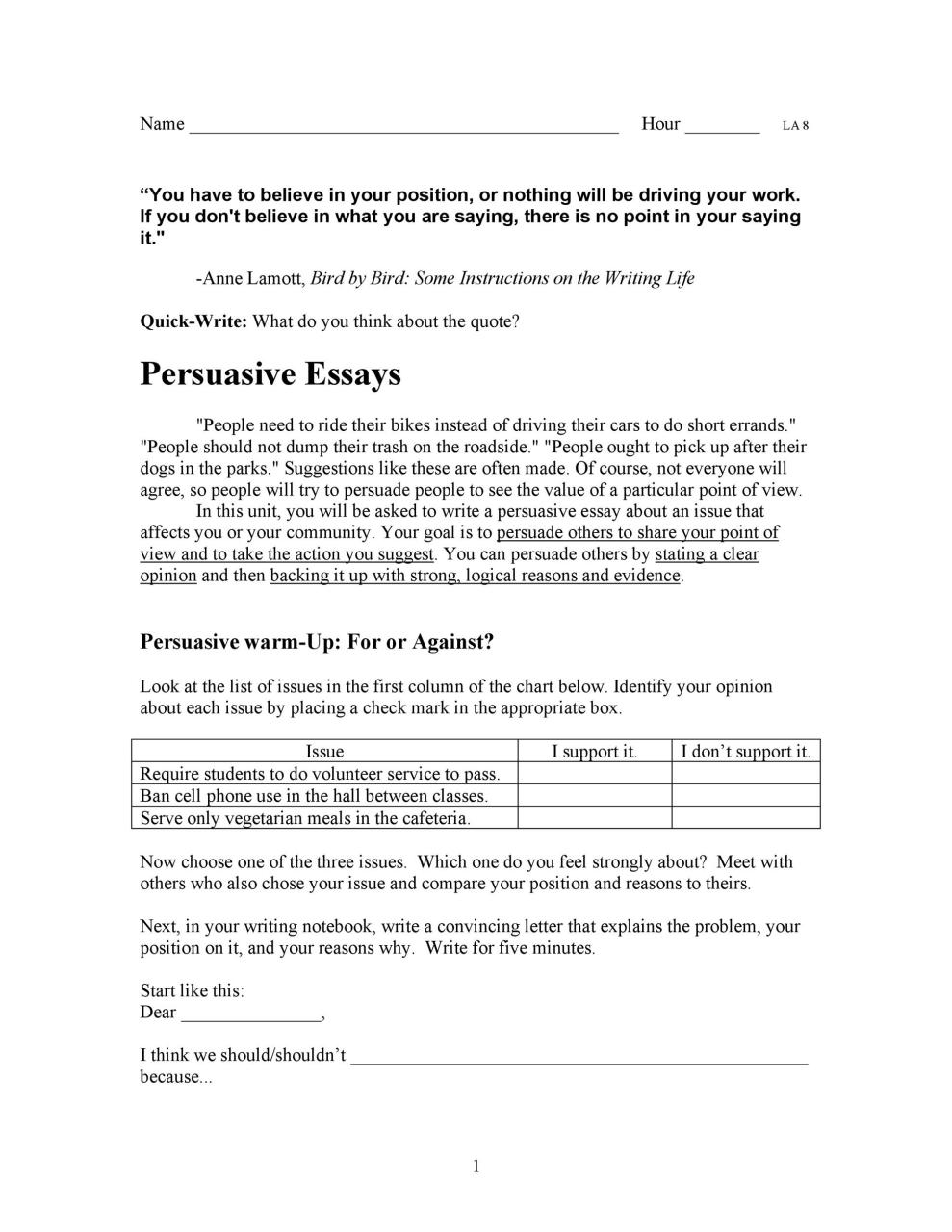 Exemple d'essai persuasif gratuit 25
