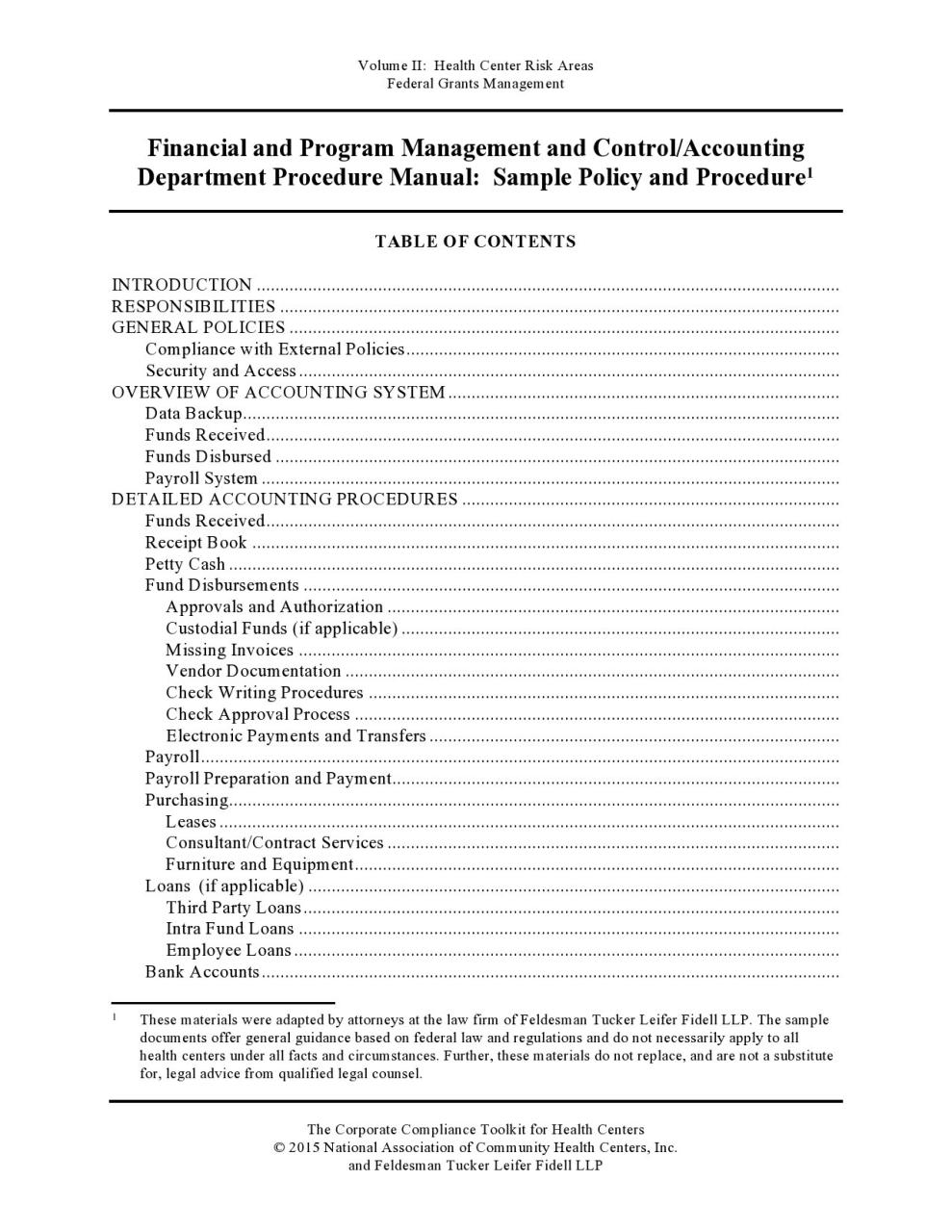 Modèle gratuit de politique et de procédure 21