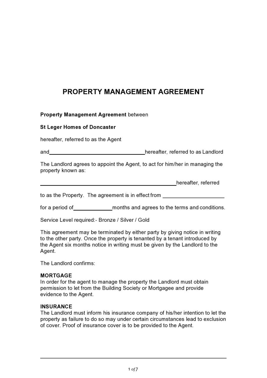 Contrat de gestion immobilière gratuit 12