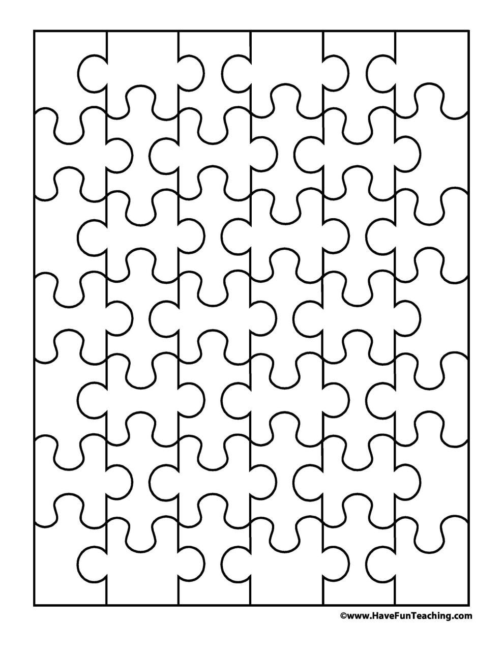Modèle de pièce de puzzle gratuit 02