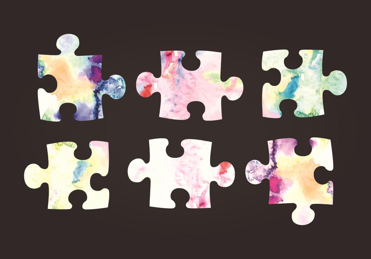 Modèle de pièce de puzzle gratuit 15