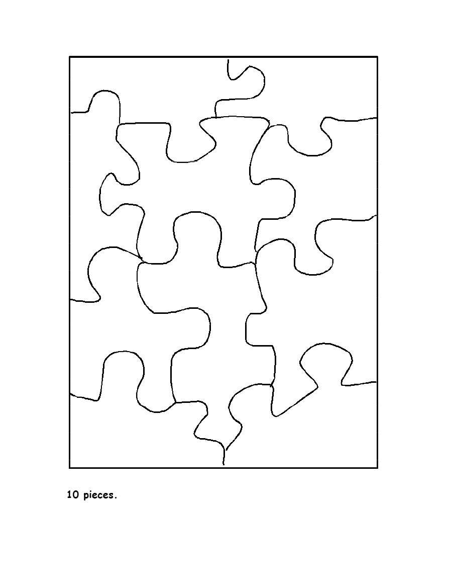 Modèle de pièce de puzzle gratuit 19