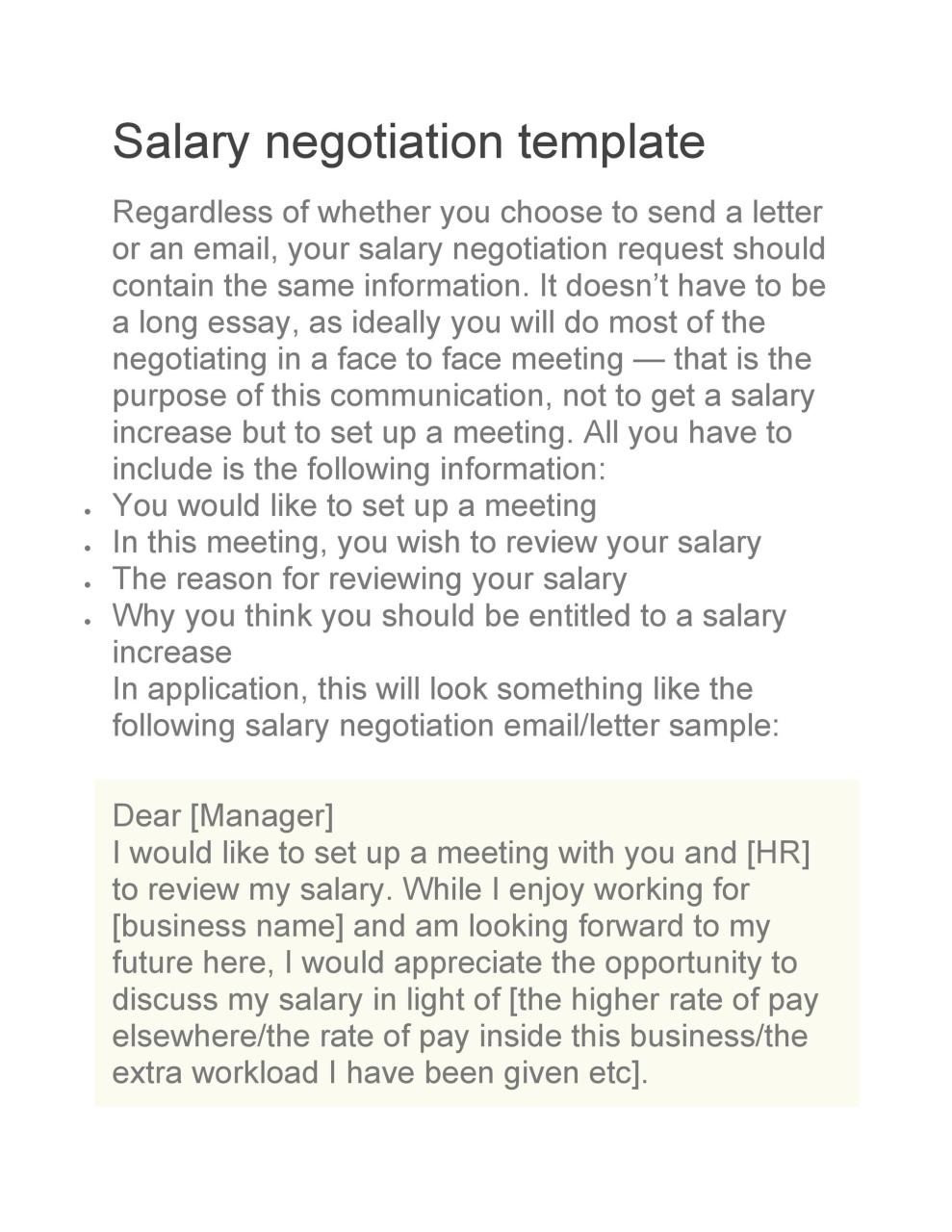 Lettre de négociation de salaire gratuite 27