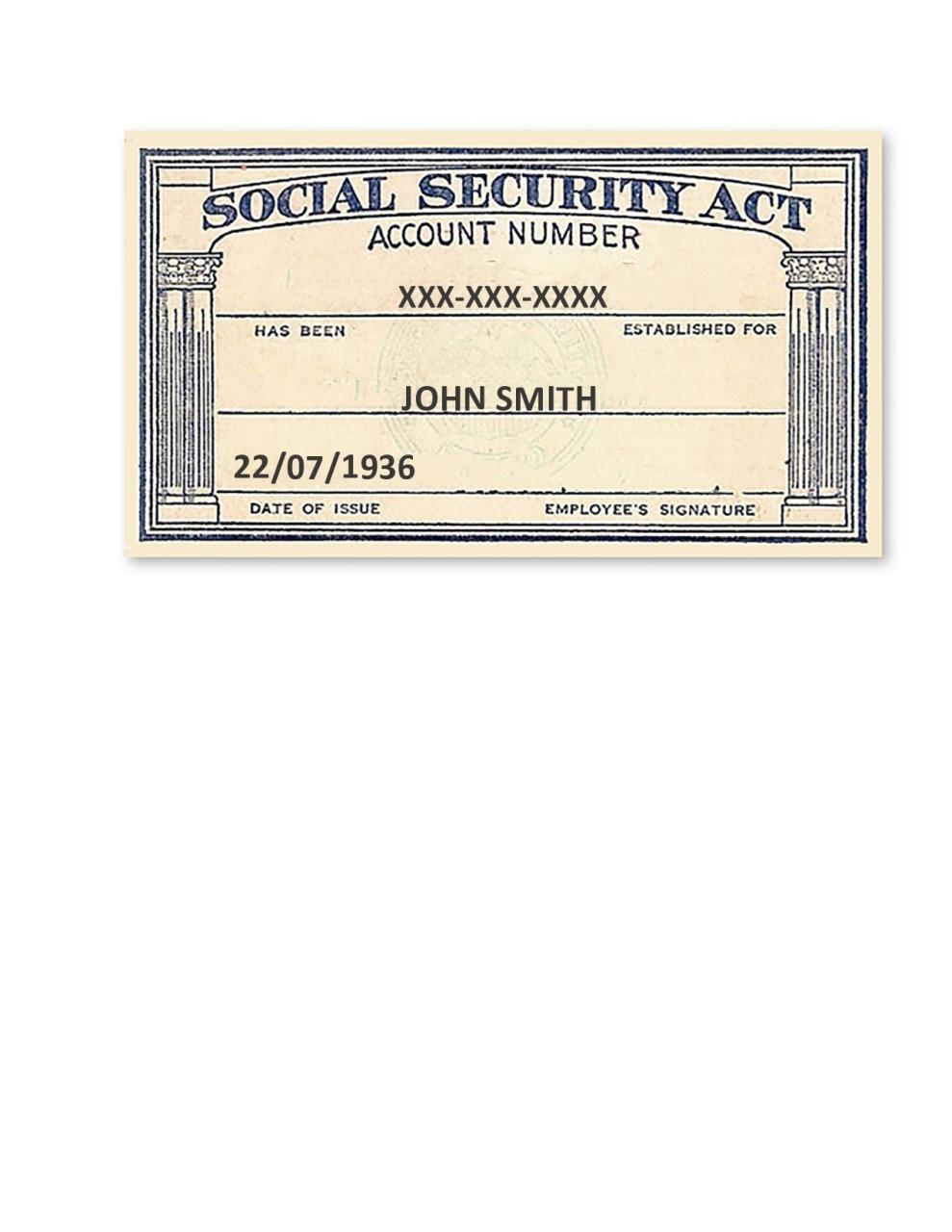 Modèle de carte de sécurité sociale gratuit 06