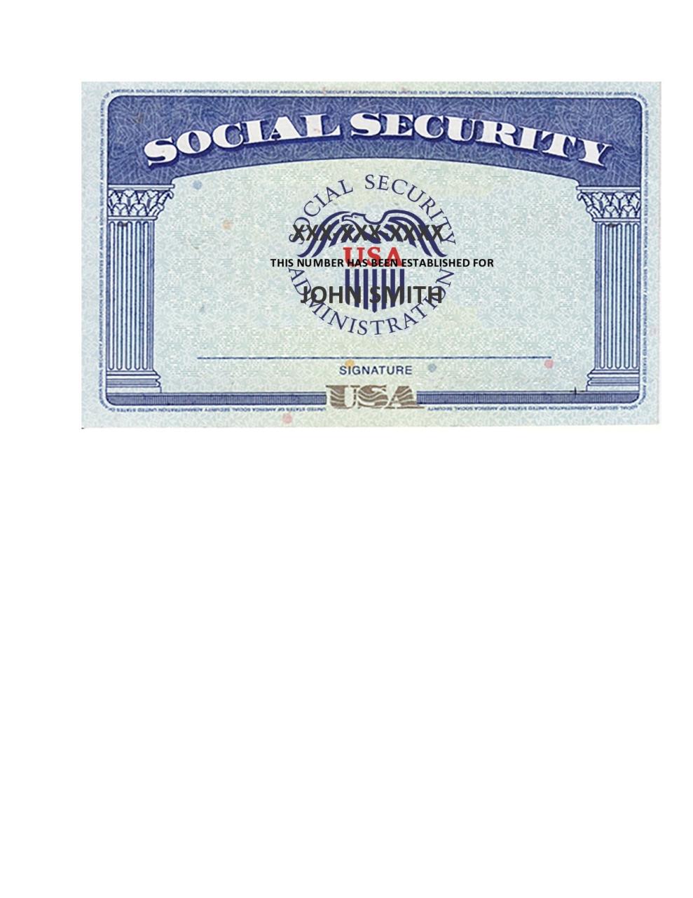 Modèle de carte de sécurité sociale gratuit 08