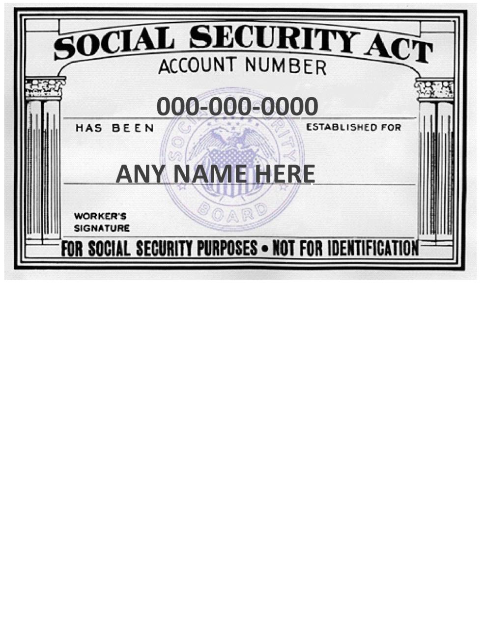 modèle de carte de sécurité sociale gratuit 10
