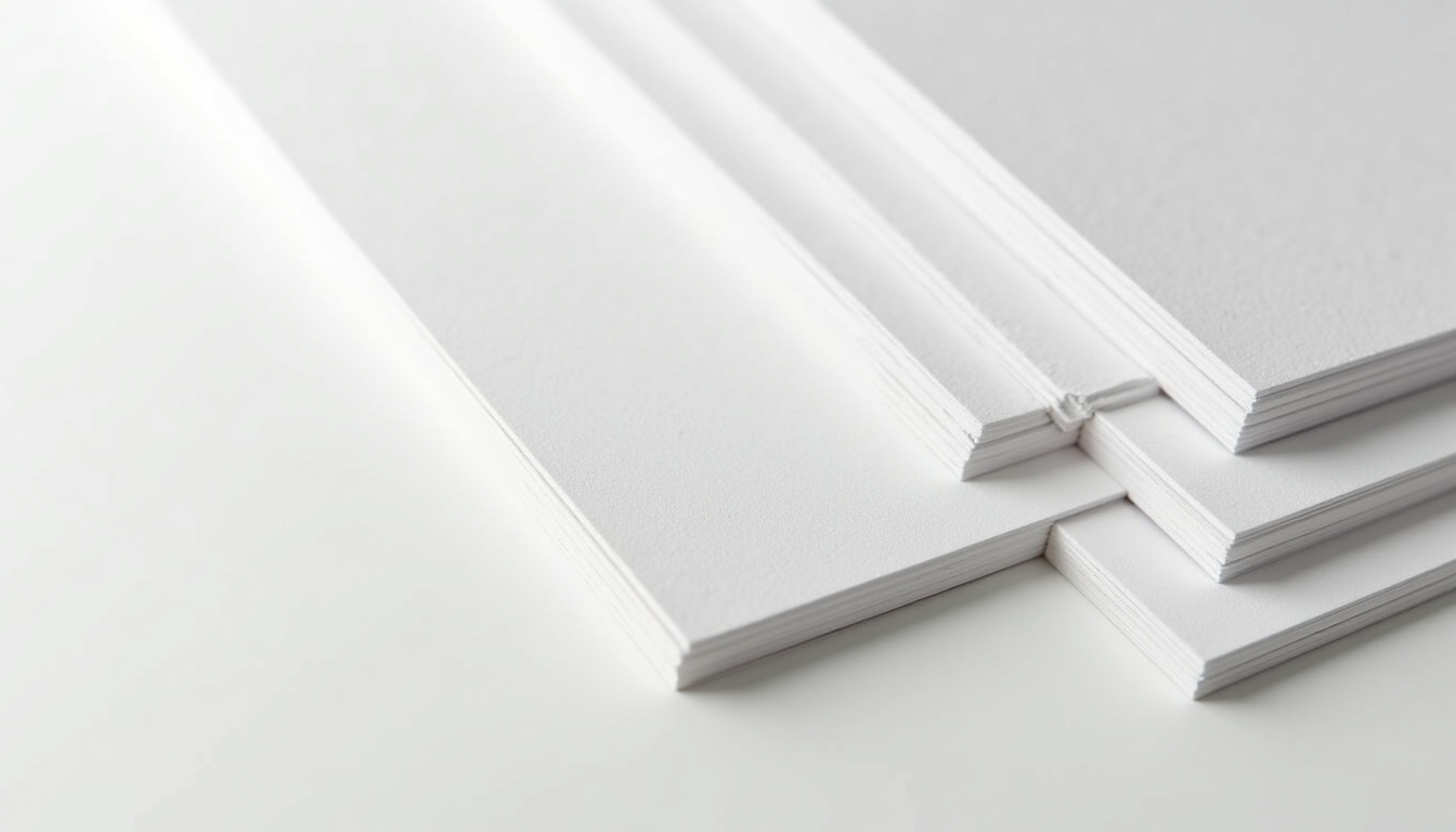 Comparaison de différents types de papier pour en-tête professionnel: mat, brillant, recyclé et texturé