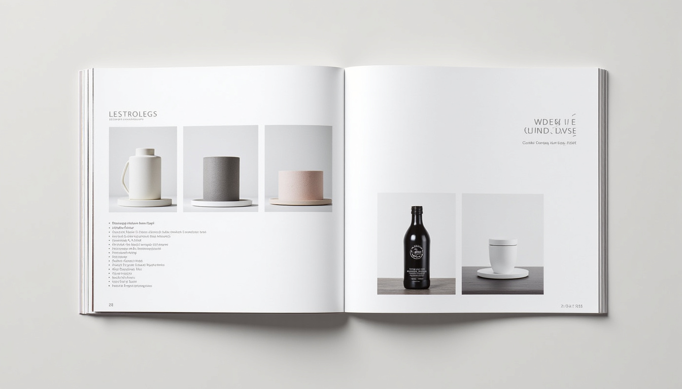 Exemple de page de catalogue avec plusieurs fiches produits bien organisées et visuels professionnels