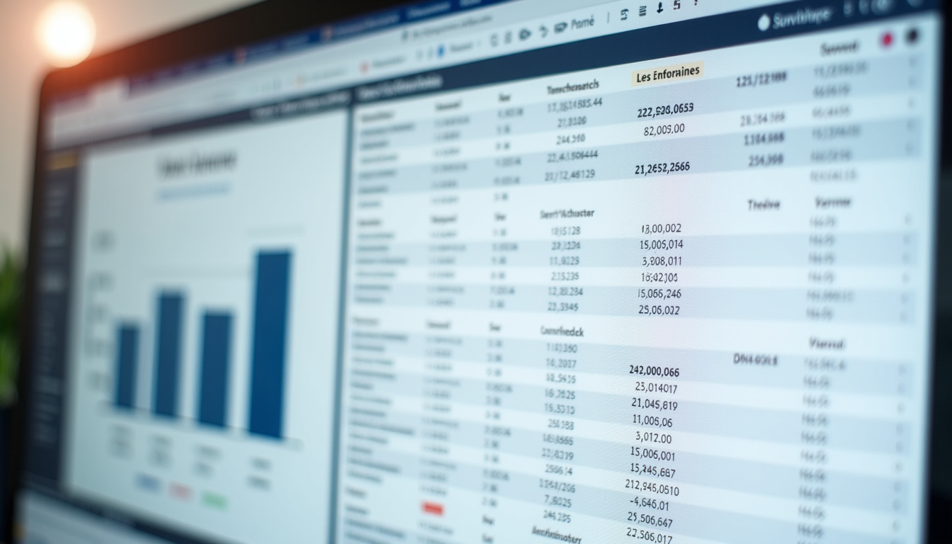Interface d’un logiciel de planning avec tableau de bord montrant l’analyse du chiffre d’affaires par heure travaillée