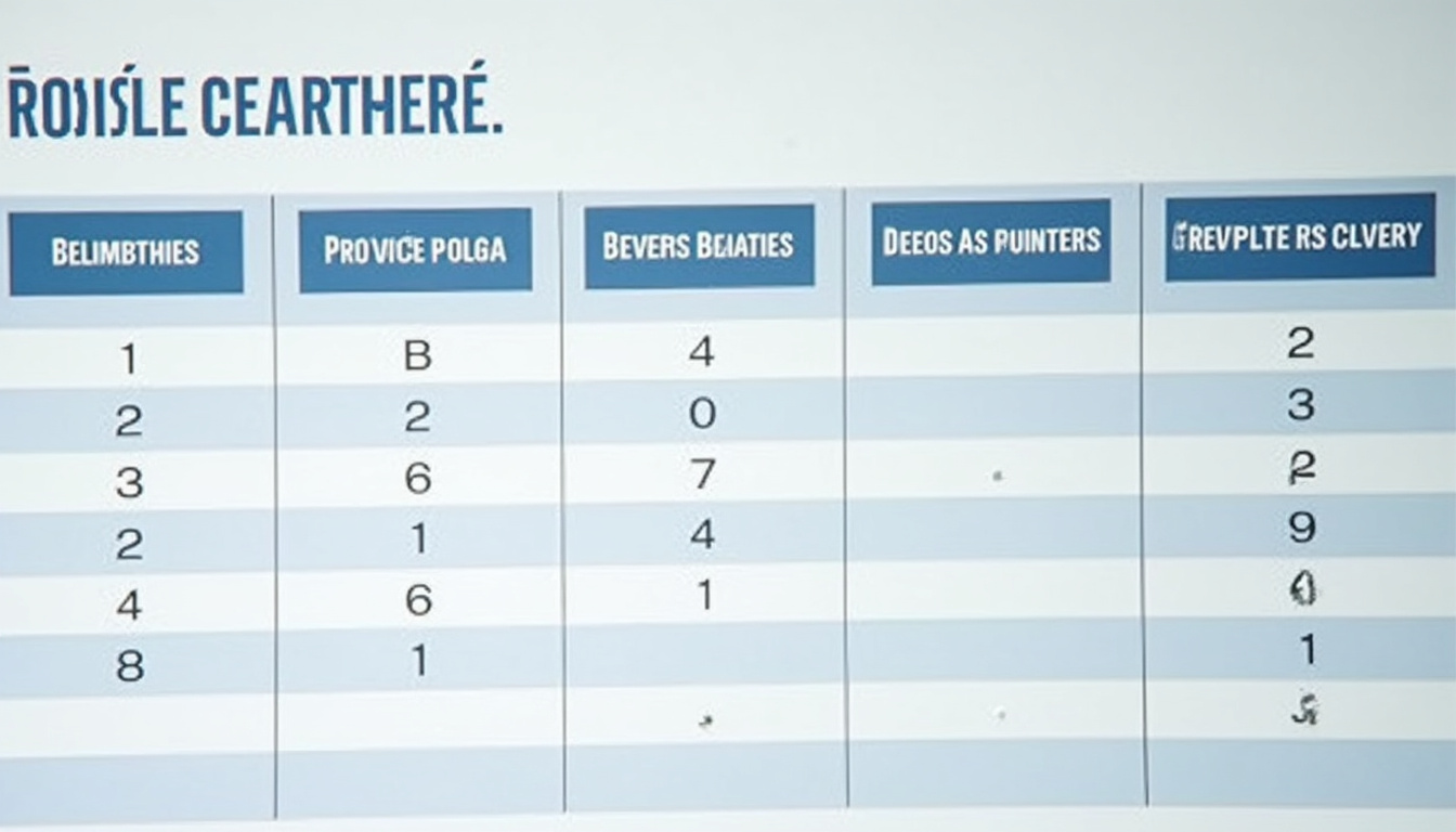 Tableau comparatif des différents formats de procédures opérationnelles standard