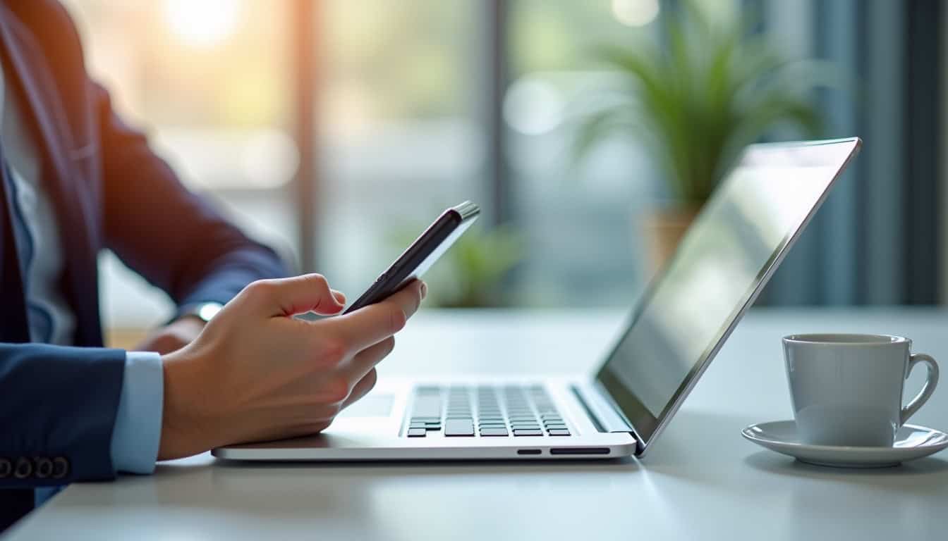 Utilisation d’une application de gestion de caisse sur smartphone