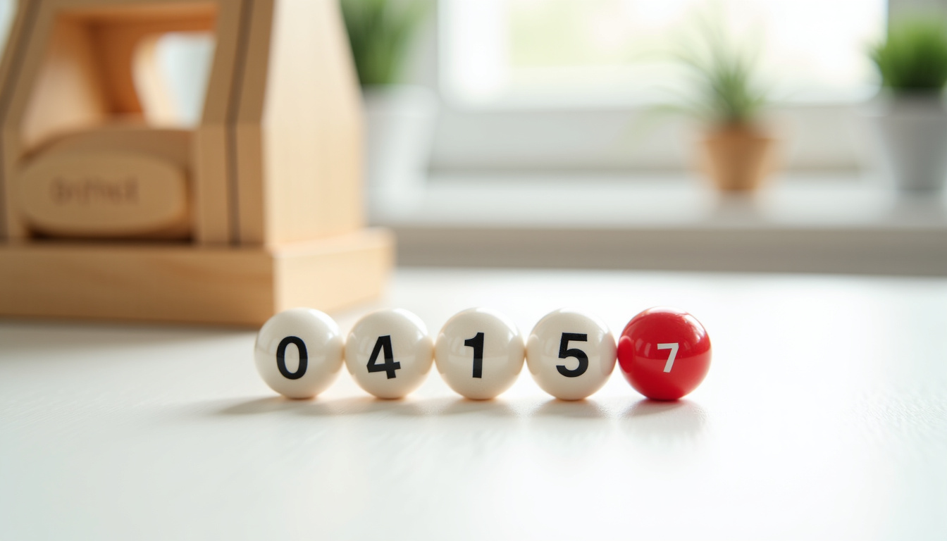 Affichage de la combinaison gagnante du Loto avec numéros principaux et numéro Chance