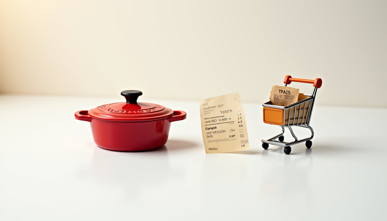 Capture d’écran d’un code promo Le Creuset appliqué sur le site lecreuset.fr