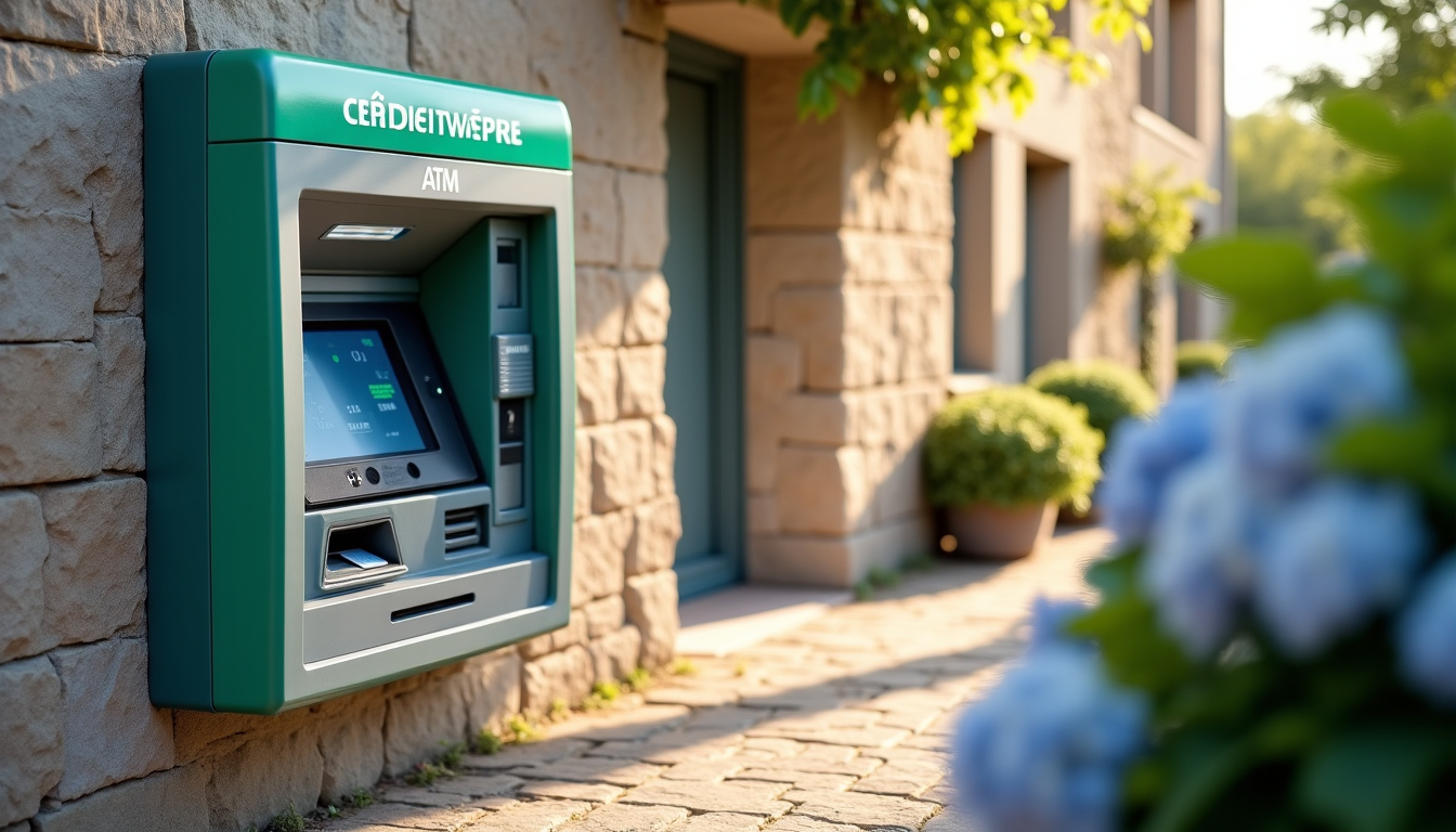 Distributeur automatique de billets situé à l