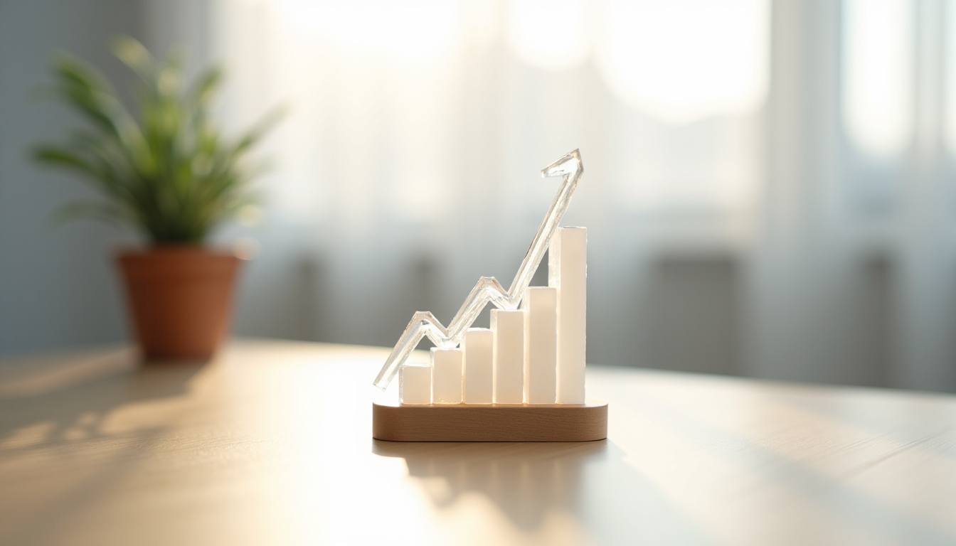 Graphique de rapport de performance SEO montrant l