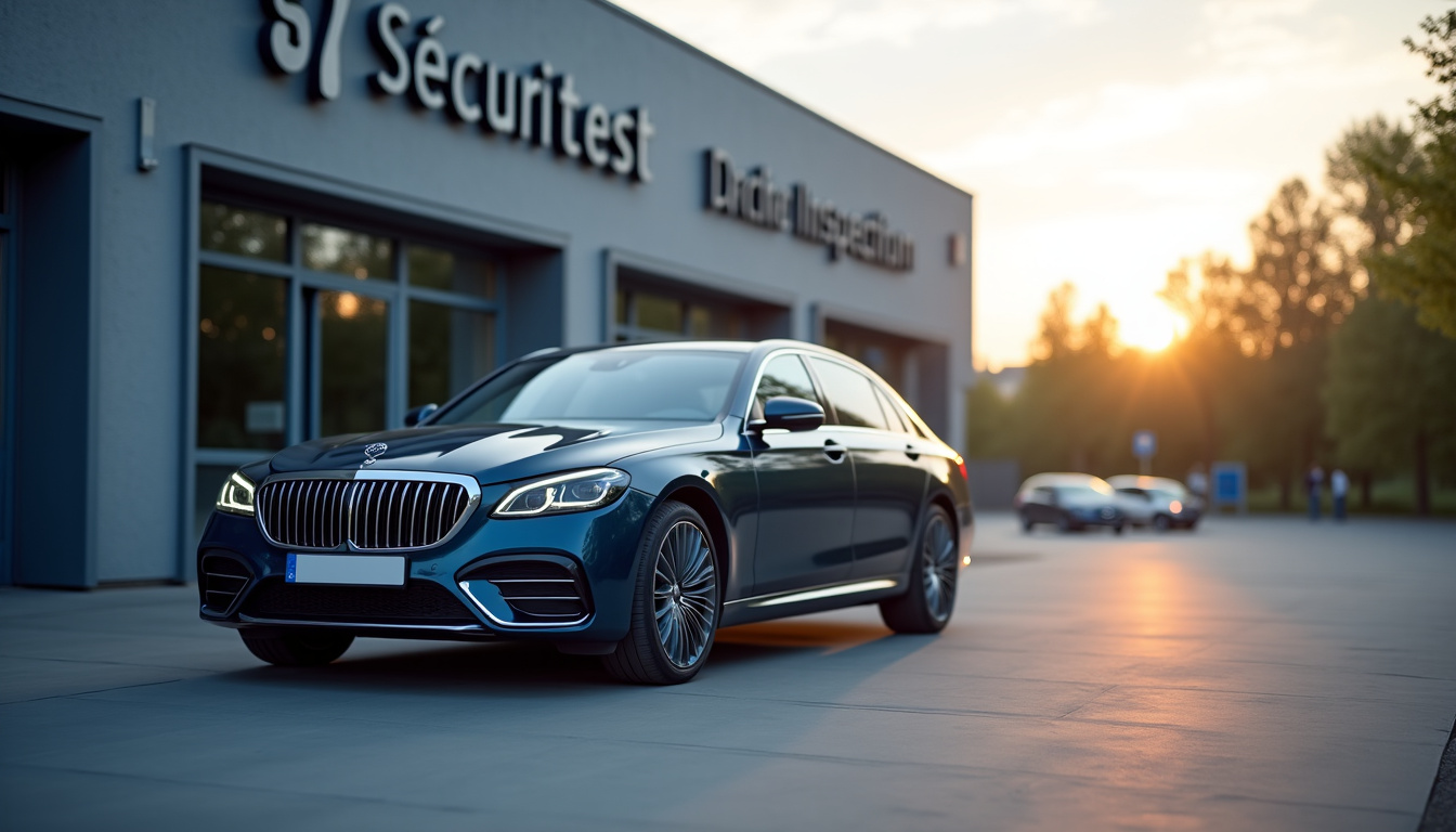 Centre de contrôle technique Sécuritest à Valenton, vu de l